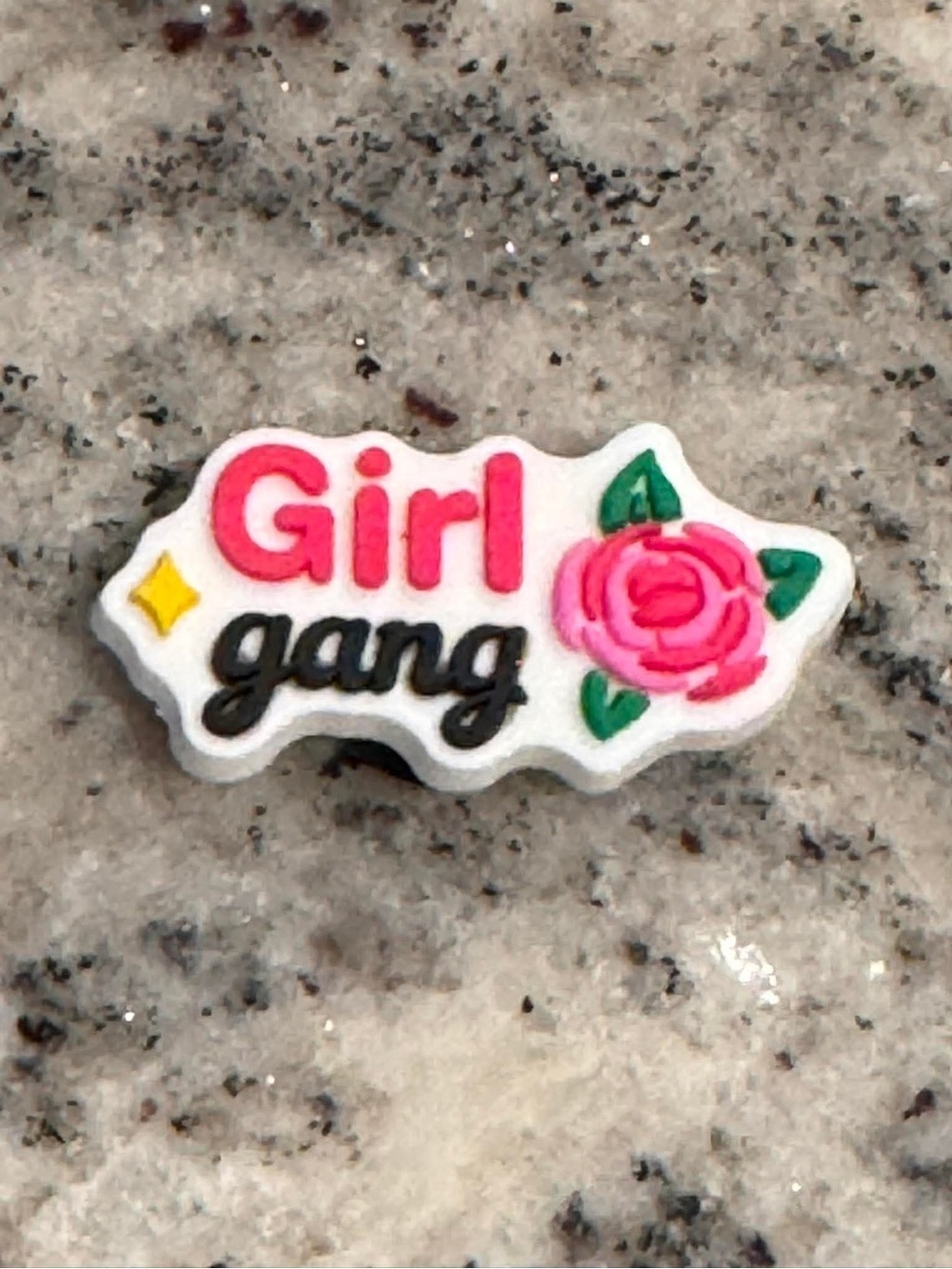CROCS Girl Gang Pink Rose Jibbitz Charm